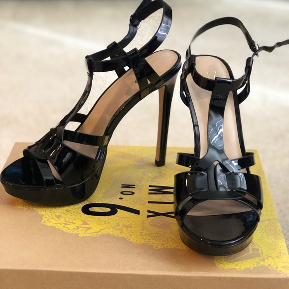 Mix No6 black heels brand new size 8 - Picture 1 of 3